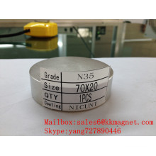 Neodym-Magnet N35 N42 70X20 D70 * 20mm
